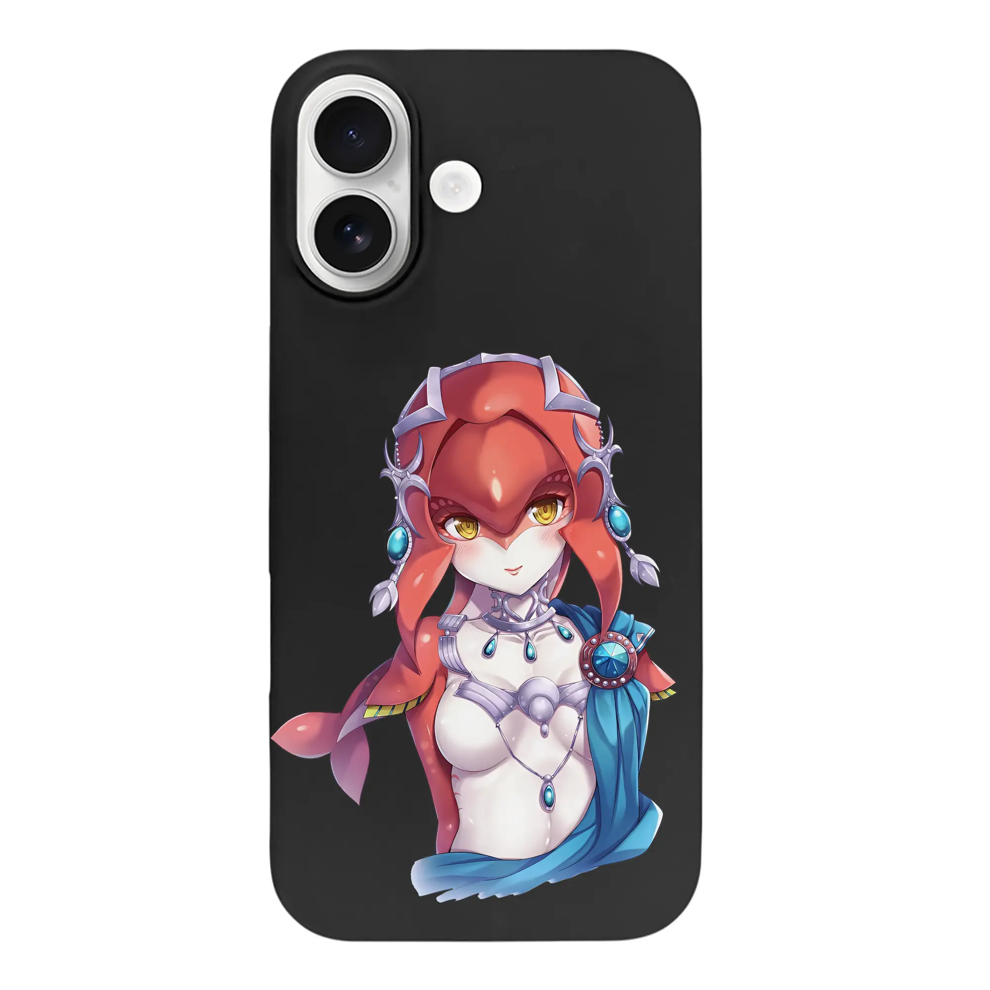 ゼルダの伝説 グッズ,Mipha - iPhone 17 シリーズ シリコンケース 薄型 耐衝撃 指紋防止 ソフトタッチカバー 精密フィット 傷防止 保護ケース iPhone 17/17 Air/17 Pro/17 Pro Max 対応